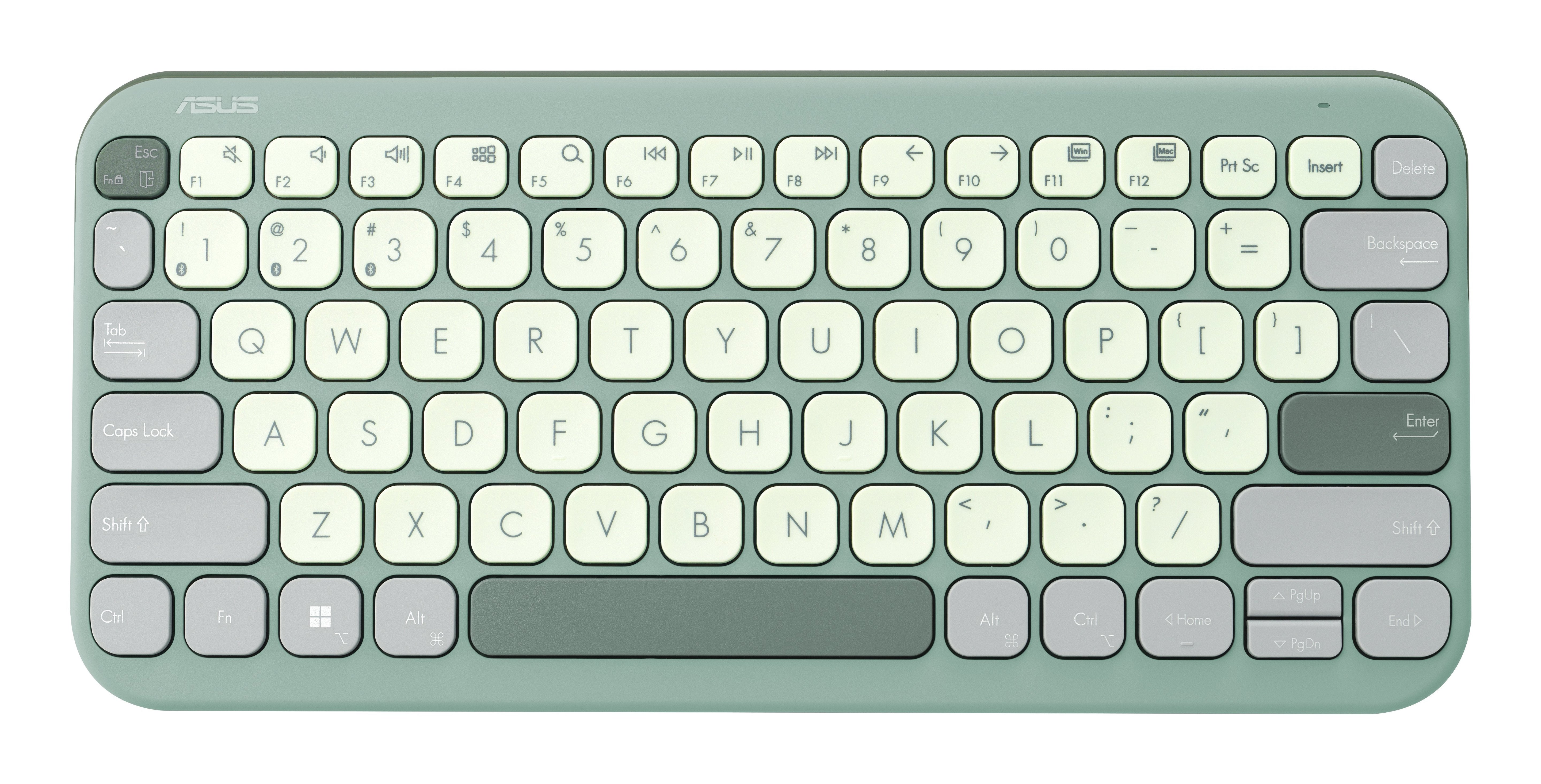 Asus Marshmallow Keyboard Kw100 Teclado Hogar Bluetooth Inglés De Ee. Uu. Verde