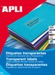 Apli Etiquetas Adhesivas 70x37mm Láser C/Rectos 24 X 20h Poliéster Translúcido