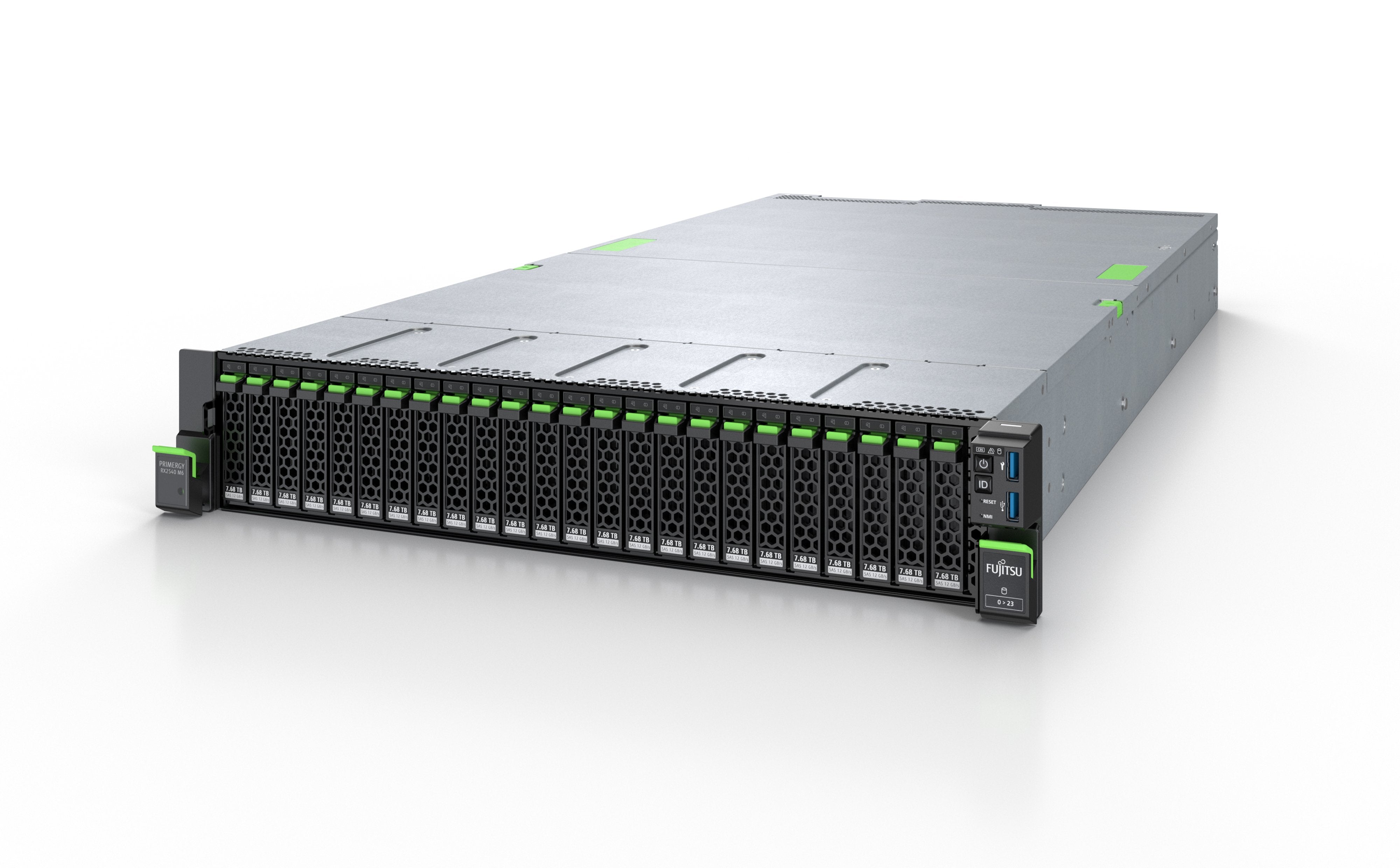 Fujitsu Rx2540m6 Xeon Silver 4314 16gb 16xsff W O 900w