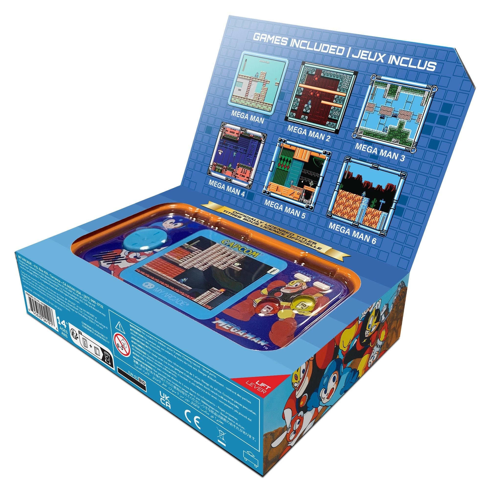 My Arcade Pocket Player Pro Megaman 6 Games Dgunl-4191