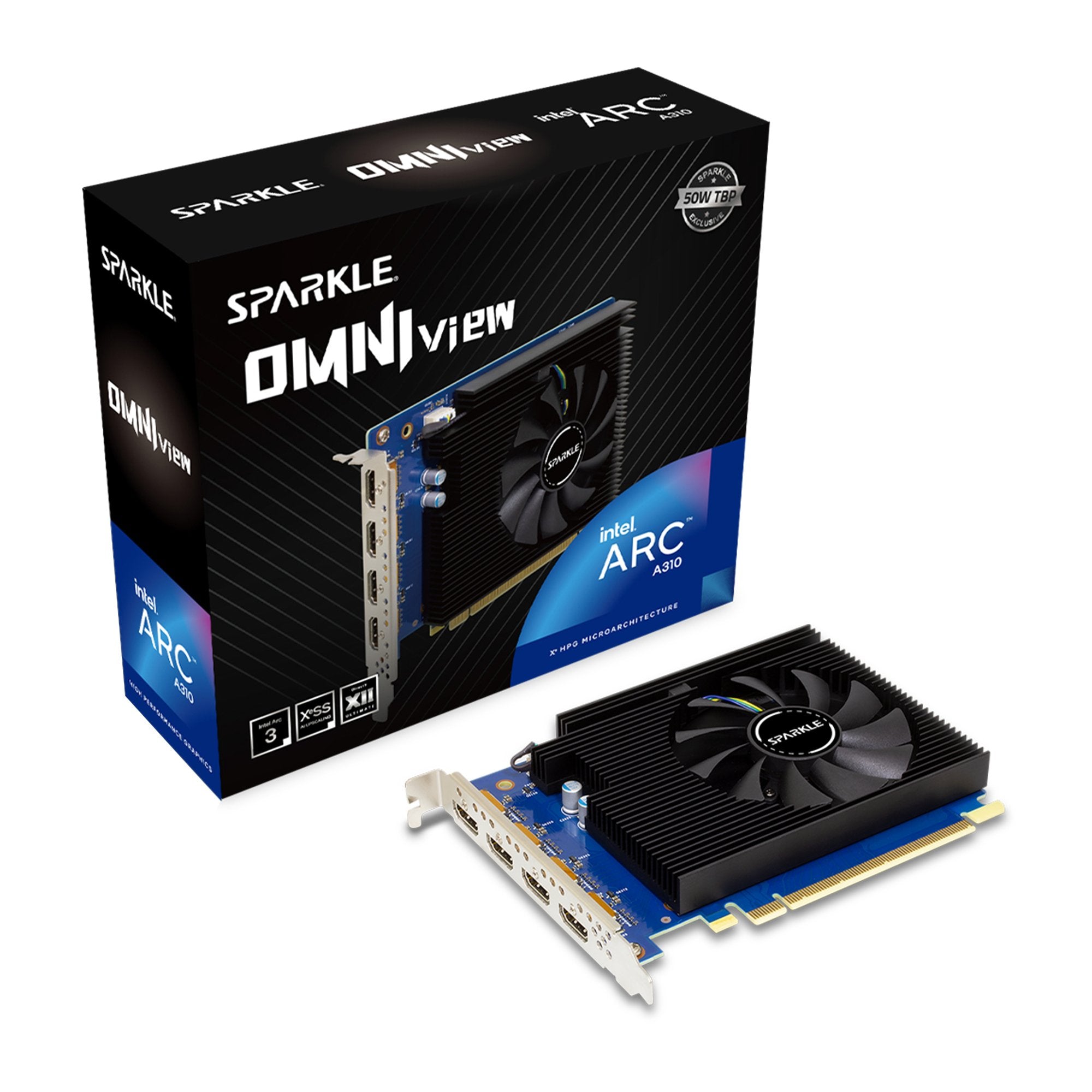 Tarjeta Gráfica  Sparkle Vga Intel Arc A310 Omni View 4g Ddr6 4hdmi