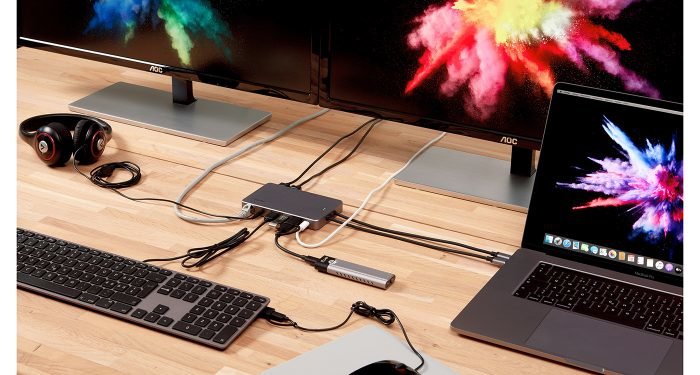 Lmp Display Dock 2 Alámbrico Usb 3.2 Gen 1 (3.1 Gen 1) Type-C Gris