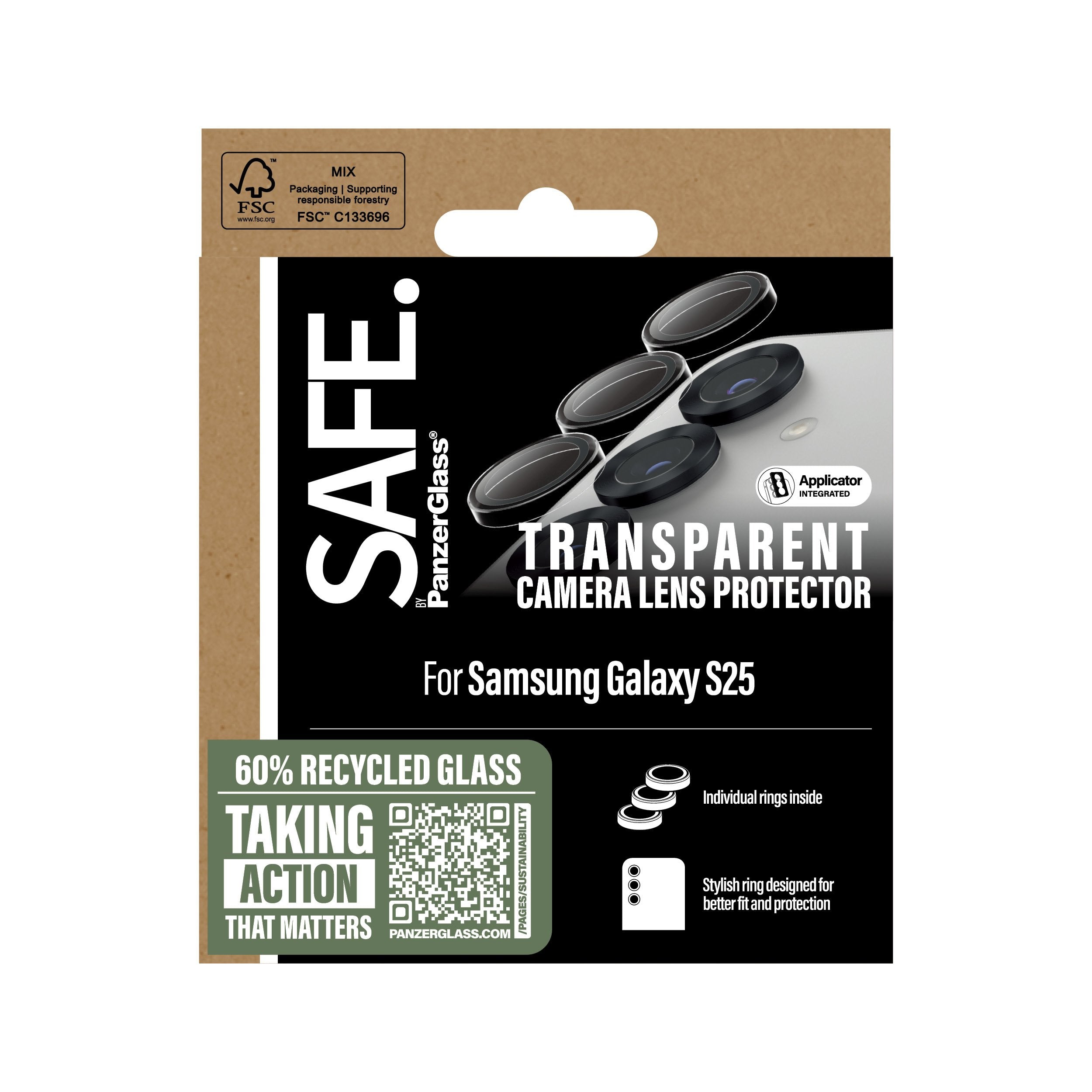 EAN 5715685017759 - PanzerGlass SAFE. by ® Camera Lens Protector Transparent Samsung Galaxy S25 Protector de pantalla 1 pieza imagen 3