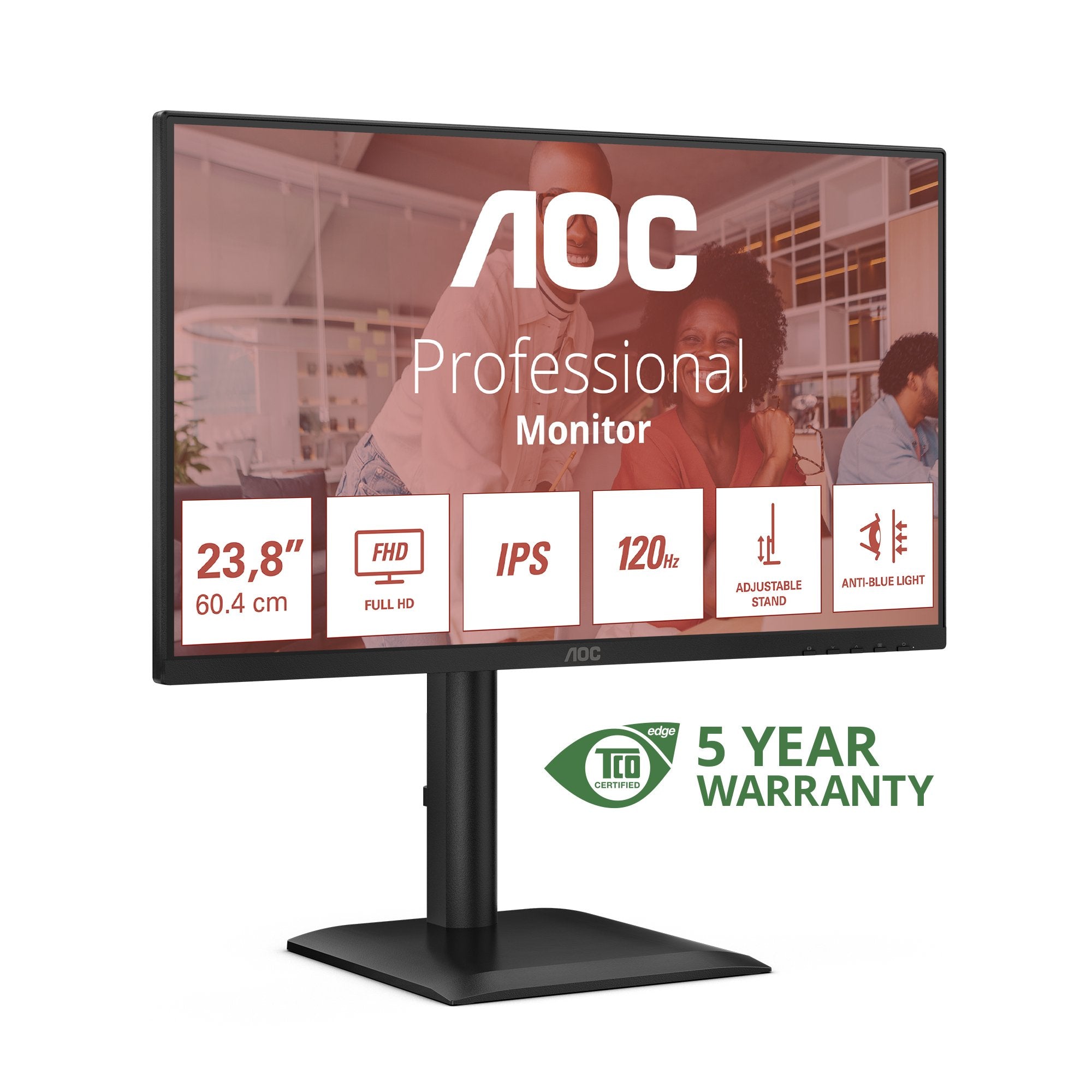 Monitor Aoc 24e4u 23.8"1920 X 1080 Pixeles Full Hd Led Negro