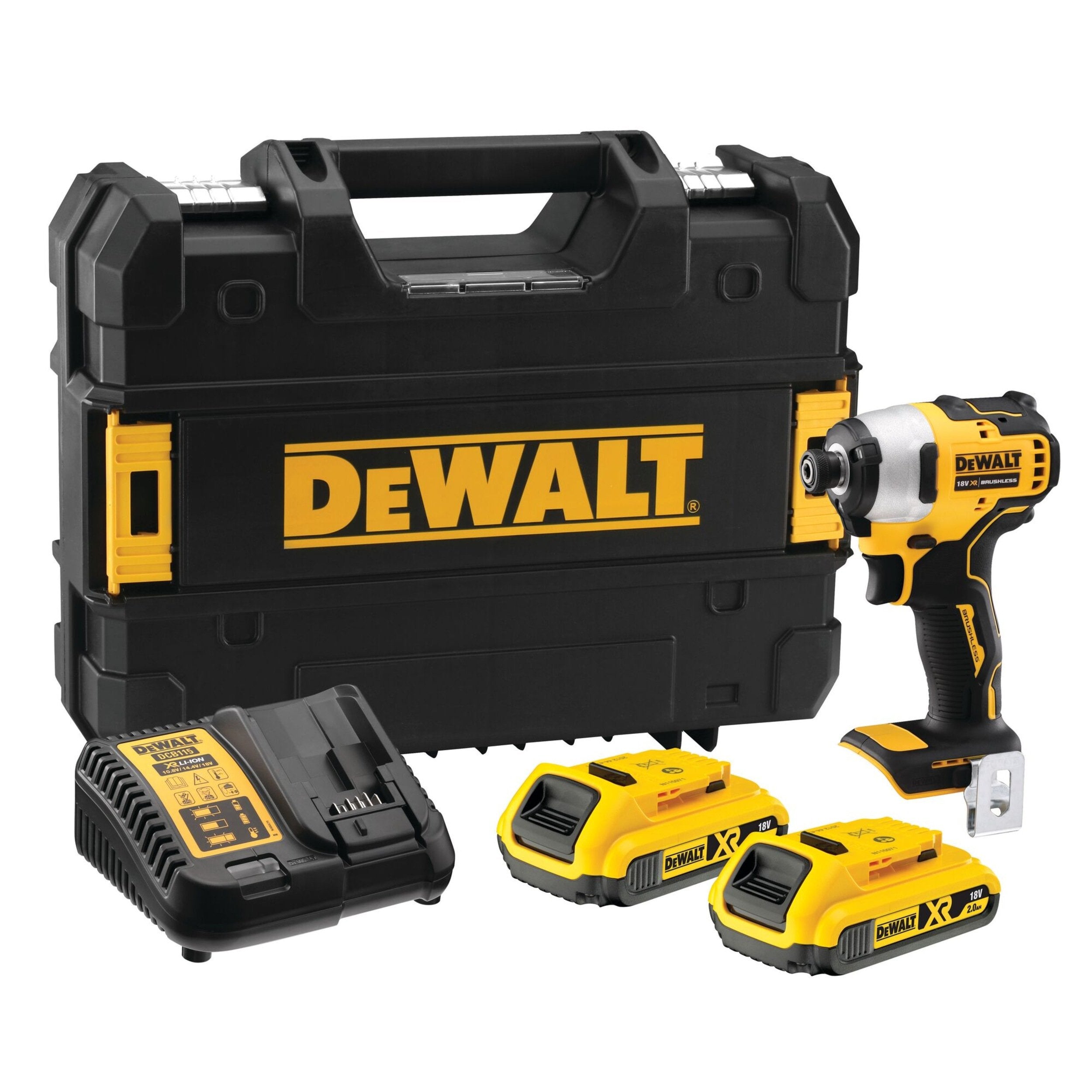 EAN 5035048721797 - DeWALT DCF809D2T 3200 RPM Negro, Amarillo imagen 1
