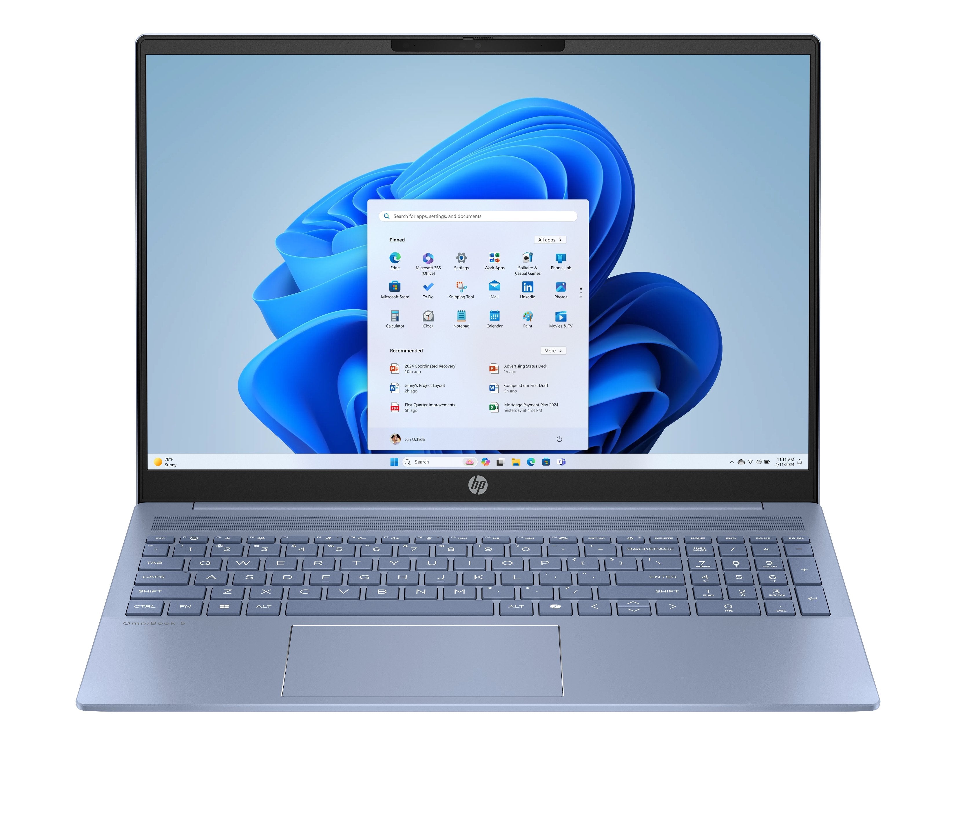 Portátil Hp Omnibook 5 Ai 16-Af1006ns Intel Core Ultra 7-255u 32gb 1tb Ssd 16' Win11