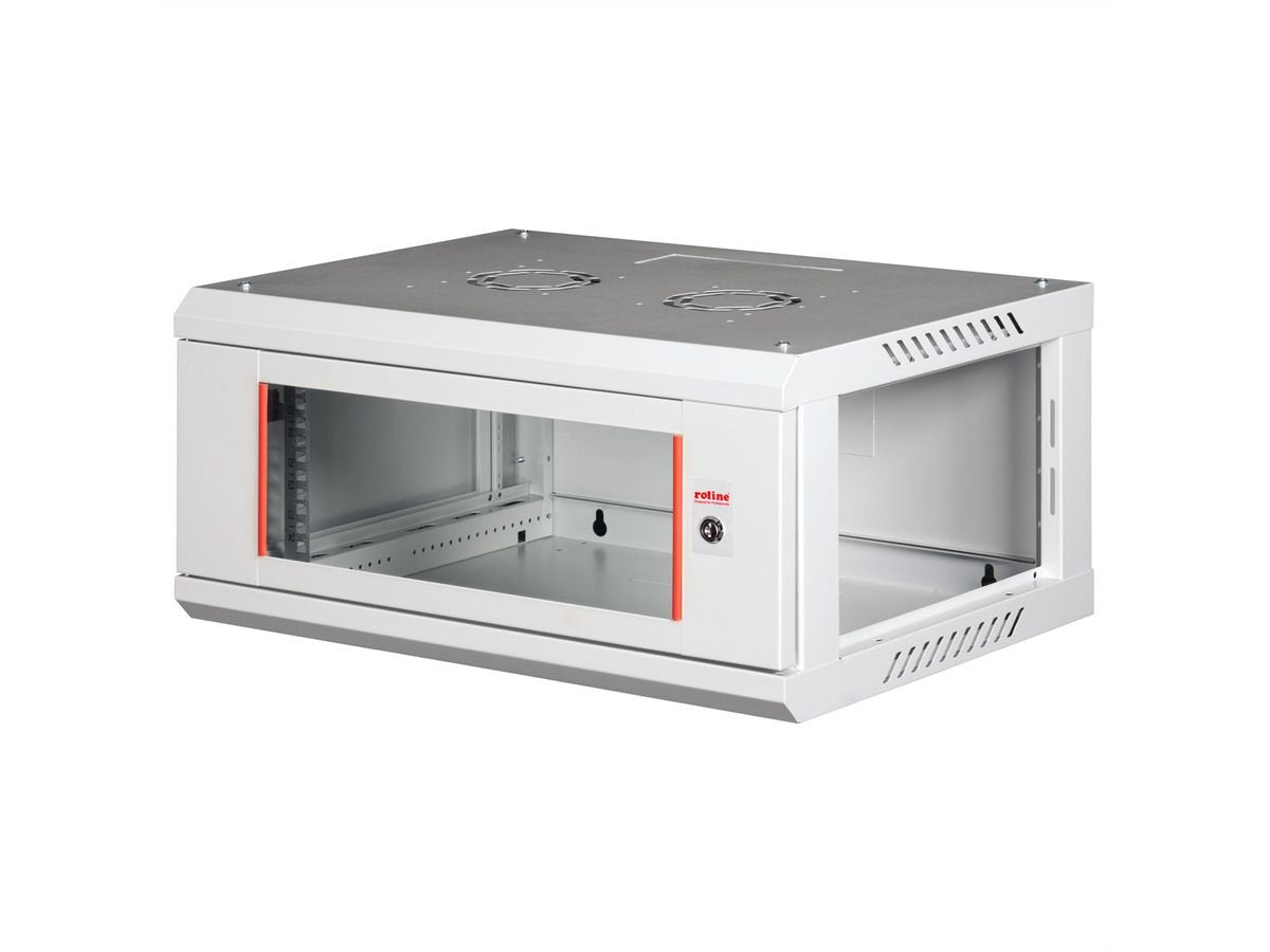 Roline 19-Zoll Wandgehuse Basic Plus 4he, 600x450 Bxt Grau