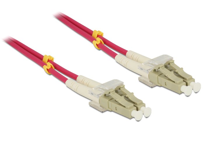Delock Cable Fibra Optica Lwl Lc -> Lc 5.00m Multimode Duplex Om4