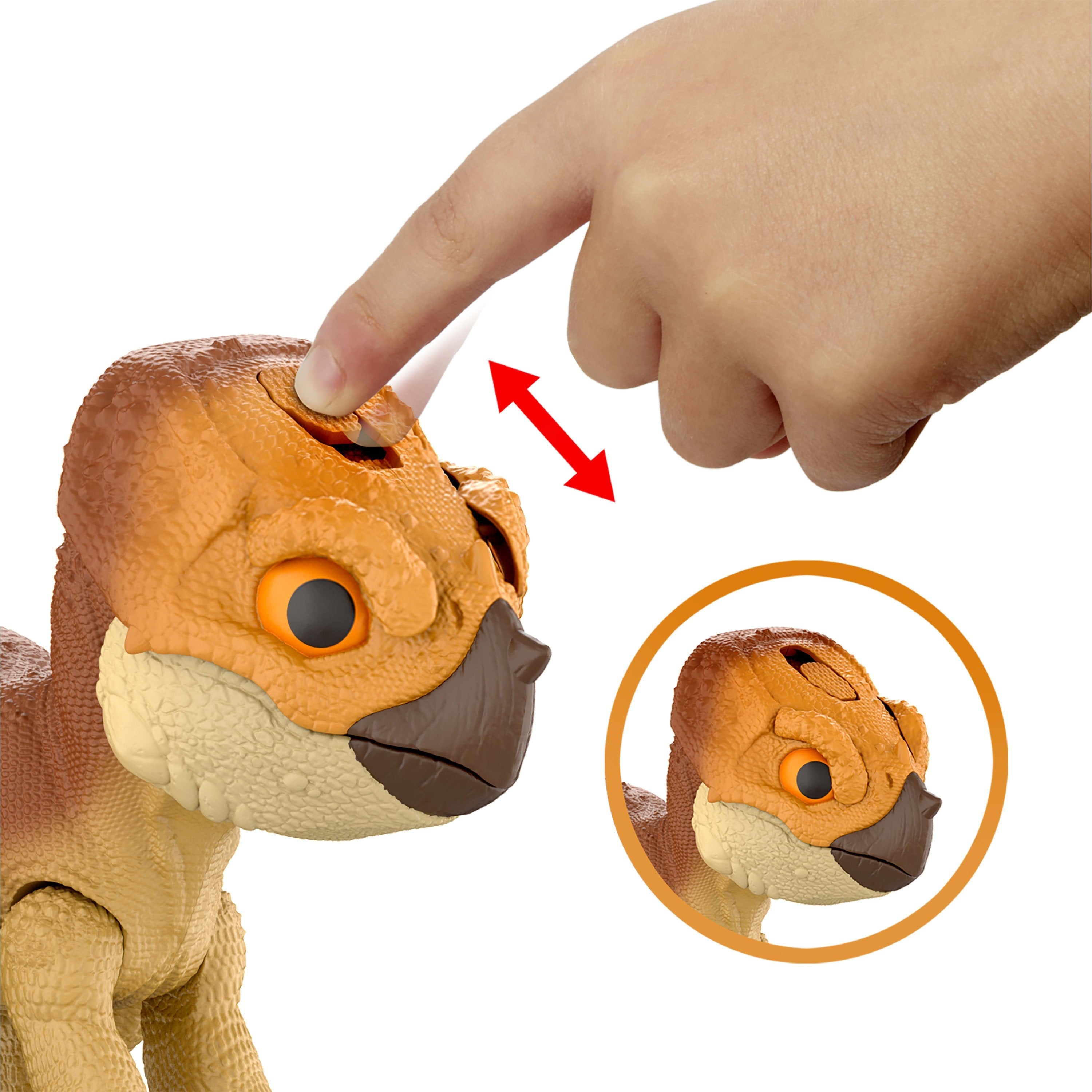 Mattel Jurassic World: The Rebirth - Primal Protector Aquilops Dolores, Personaje Jgc01