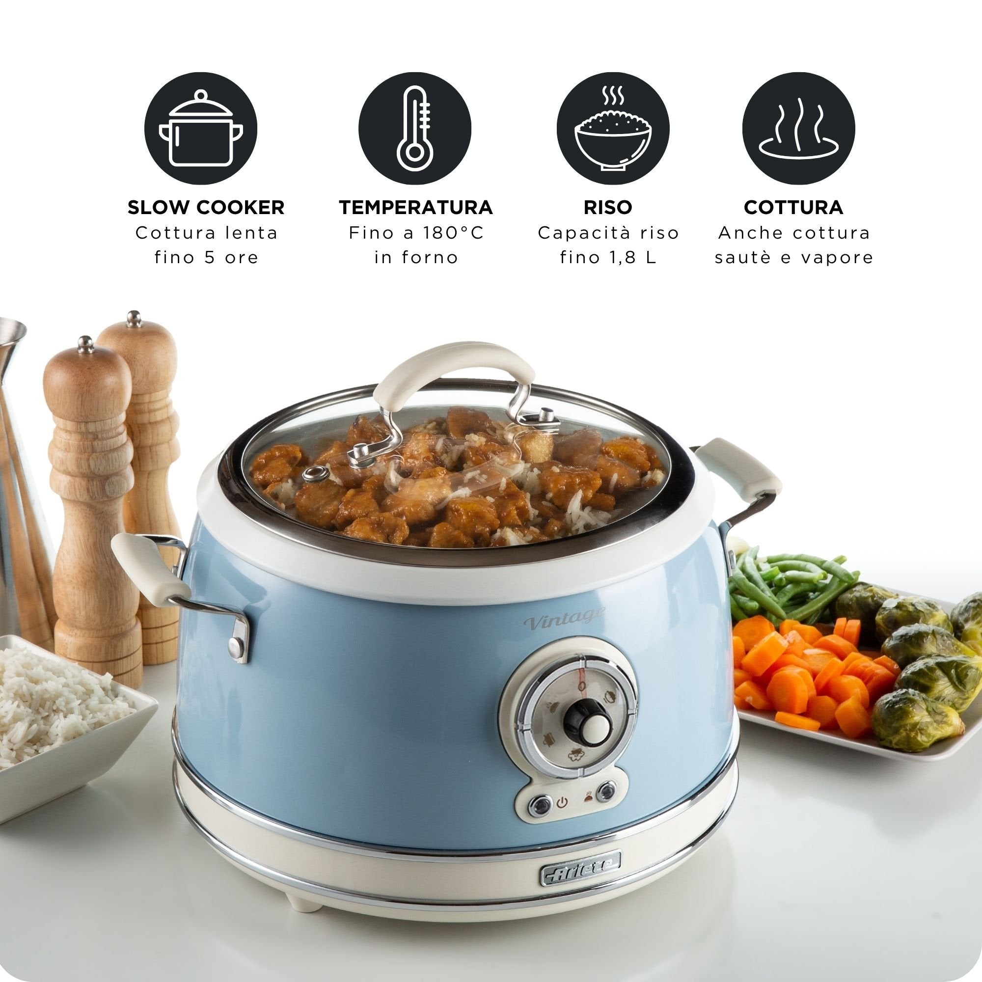 EAN 8003705118485 - Ariete 2904/05 arrocera 3,5 L 700 W Azul claro imagen 5