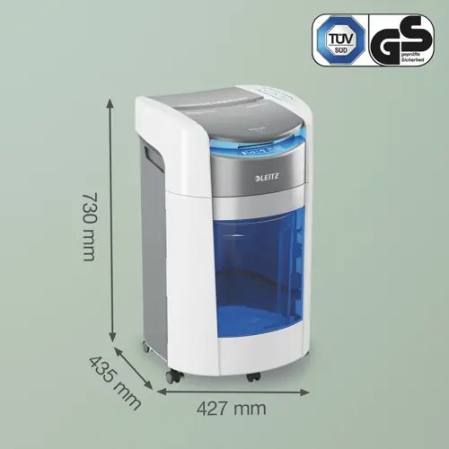 Trituradora Leitz 80420000 Iq Optimax Autofeed 300, P4, 300 Hojas, Cubo De 25 L