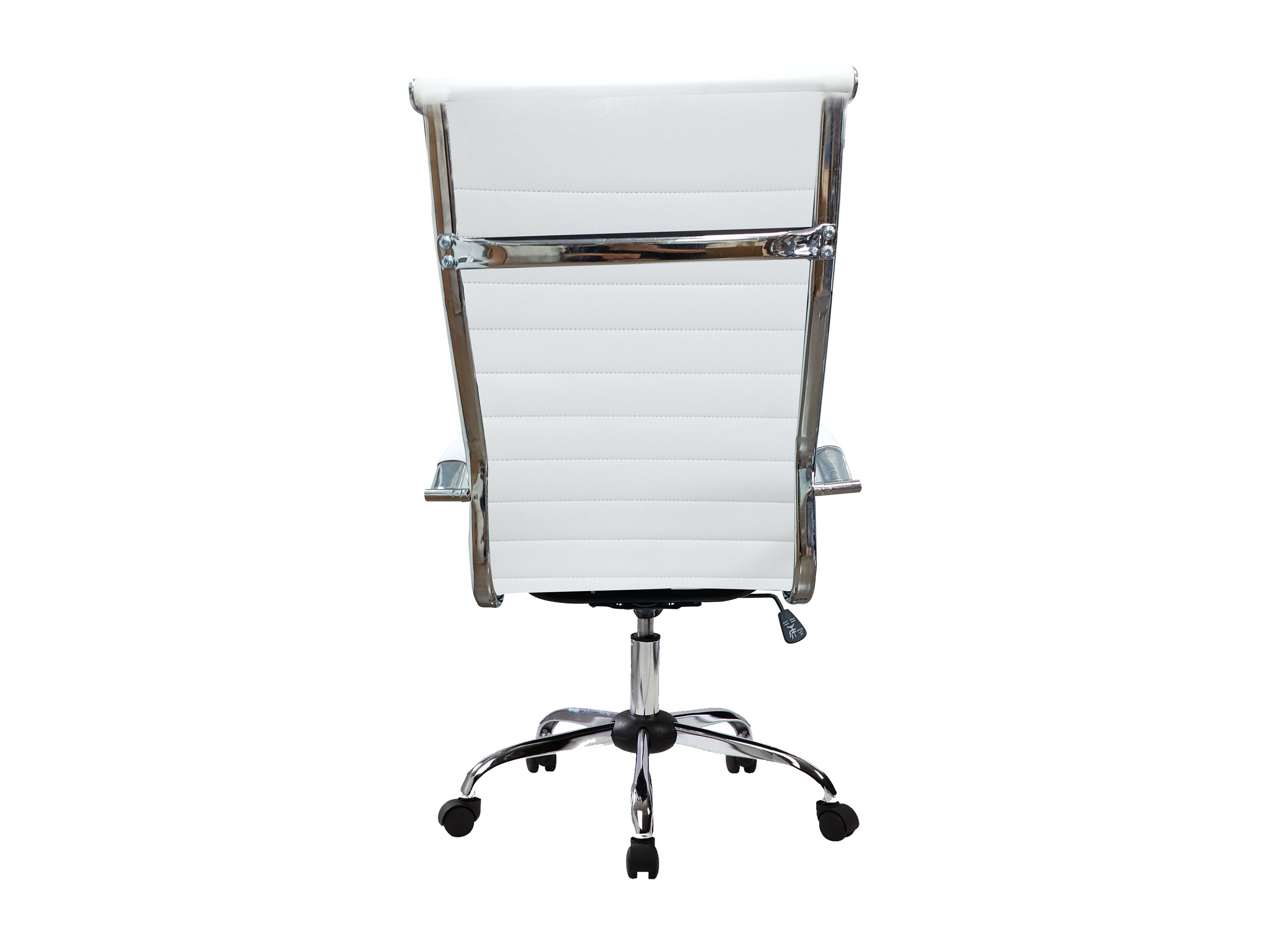 Silla De Oficina Equip Respaldo Alto Color Blanco Recubrimiento Pu De Alta Calidad Ergonomica