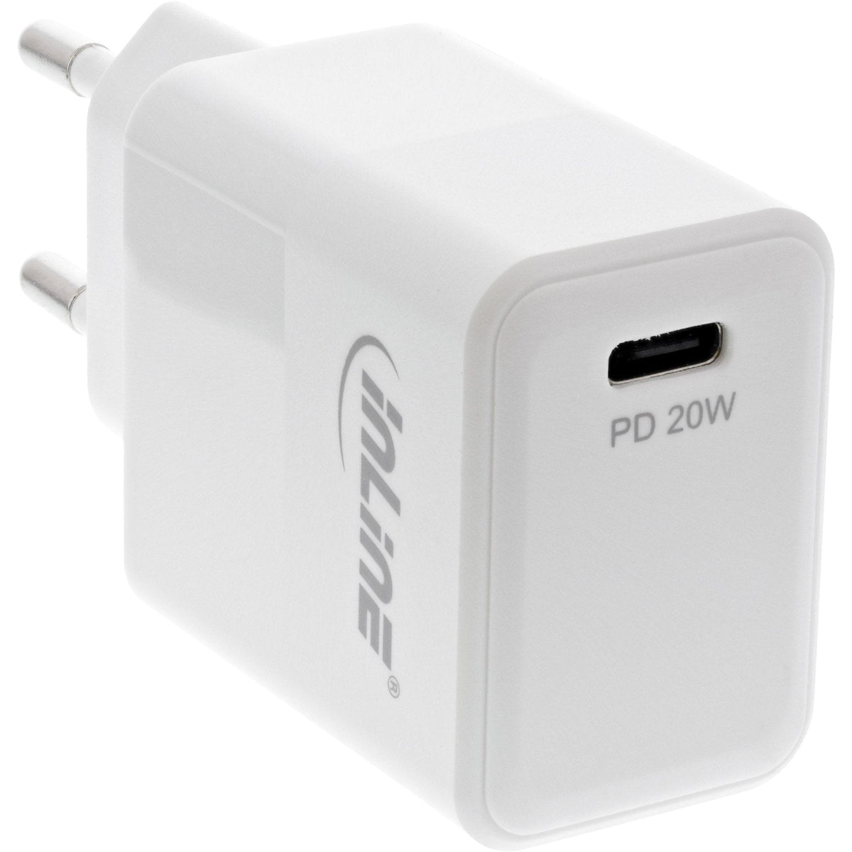 Cargador Usb Pd Inline Usb Tipo C 20 W, Blanco