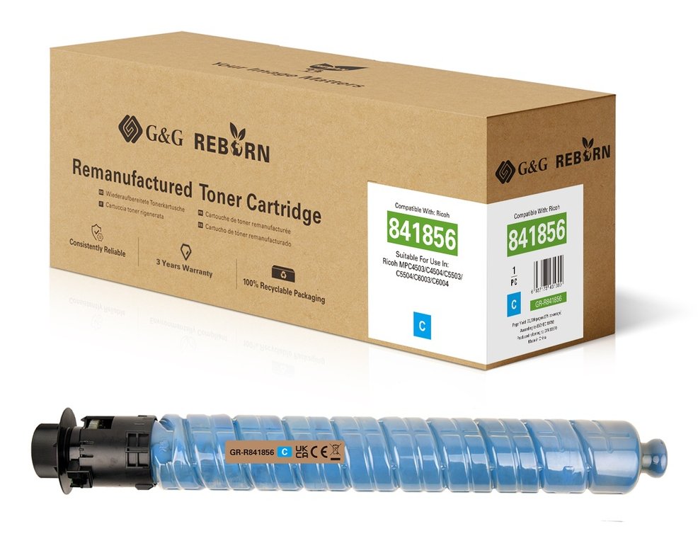 G&G Reborn-Toner Compatible Con Ricoh Mpc6003/ 841856