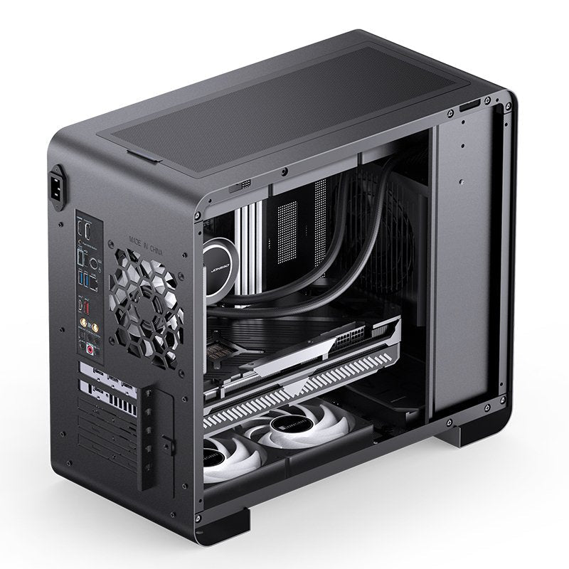 Jonsbo U4 Mini Micro-Atx-Carcasa, Tempered Glass - Negro