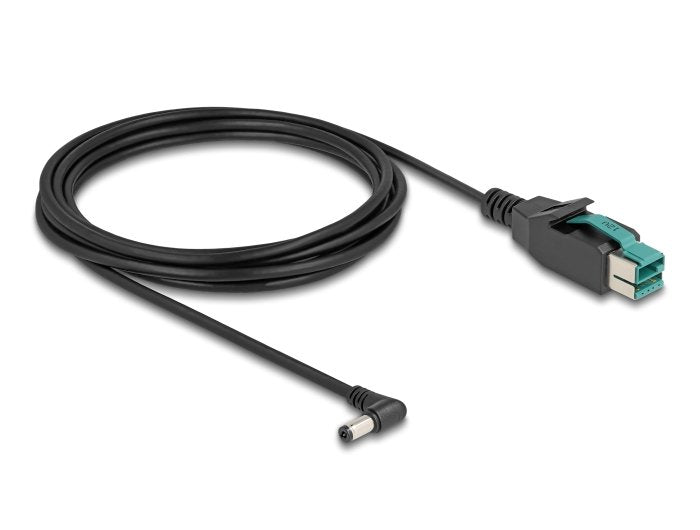 Delock 80013 Cable Poweredusb Macho 12 V A Dc 5,5 X 2,1 Mm Macho Sesgado 3 M
