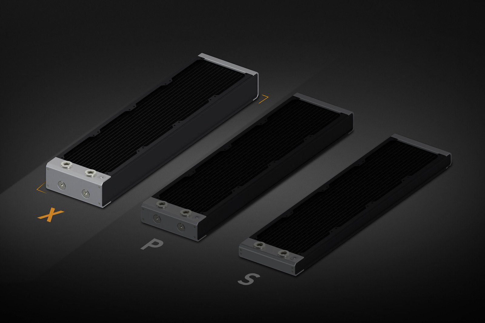 Ek Water Blocks Ek-Quantum Surface X360m Triple Fan Radiator - Black
