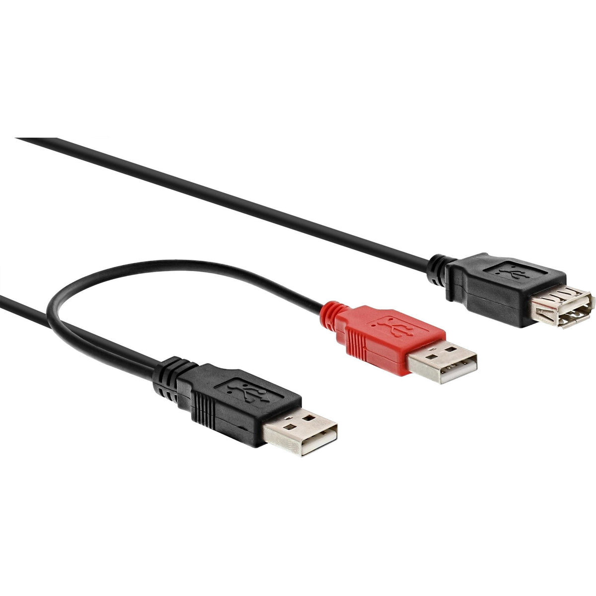 Inline Usb 2.0 Y-Cable 2x Tipo A Macho A Tipo A Hembra 0.2m