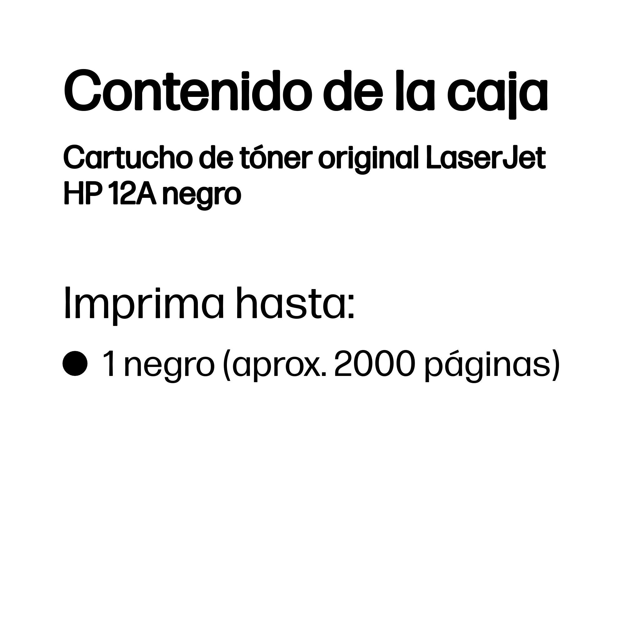 EAN 0808736558136 - HP 12A Black Original LaserJet Toner Cartridge cartucho de tóner 1 pieza(s) imagen 3