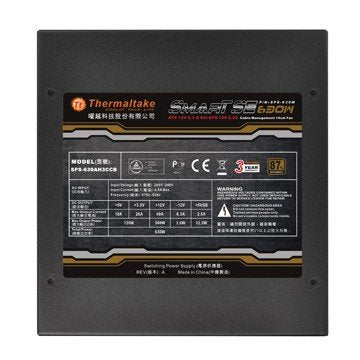 EAN 0841163053805 - Thermaltake Smart SE unidad de fuente de alimentación 630 W 20+4 pin ATX ATX Negro imagen 4