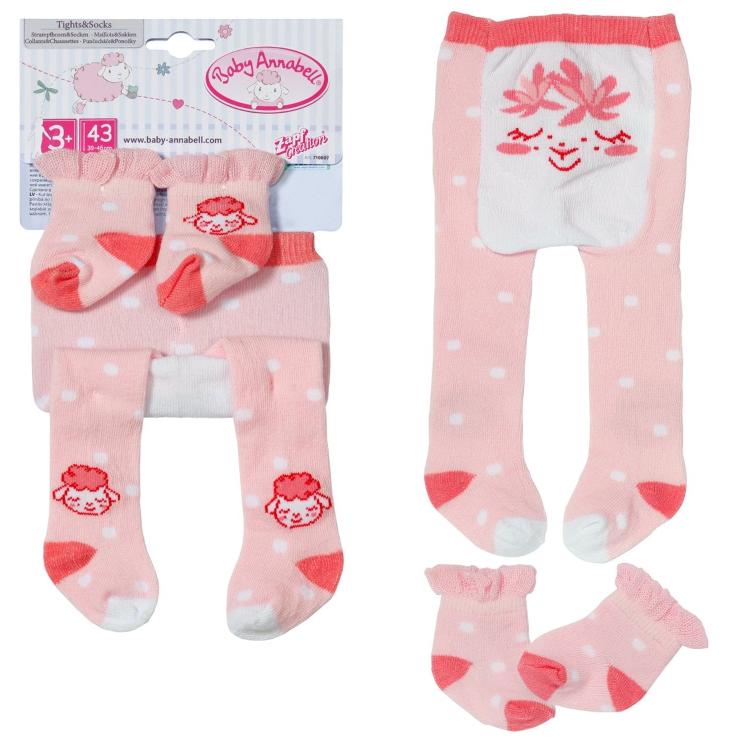 Zapf Creation Baby Annabell® Medias Y Calcetines 43cm, Accesorios Para Muñecas Artículos Surtidos 710807