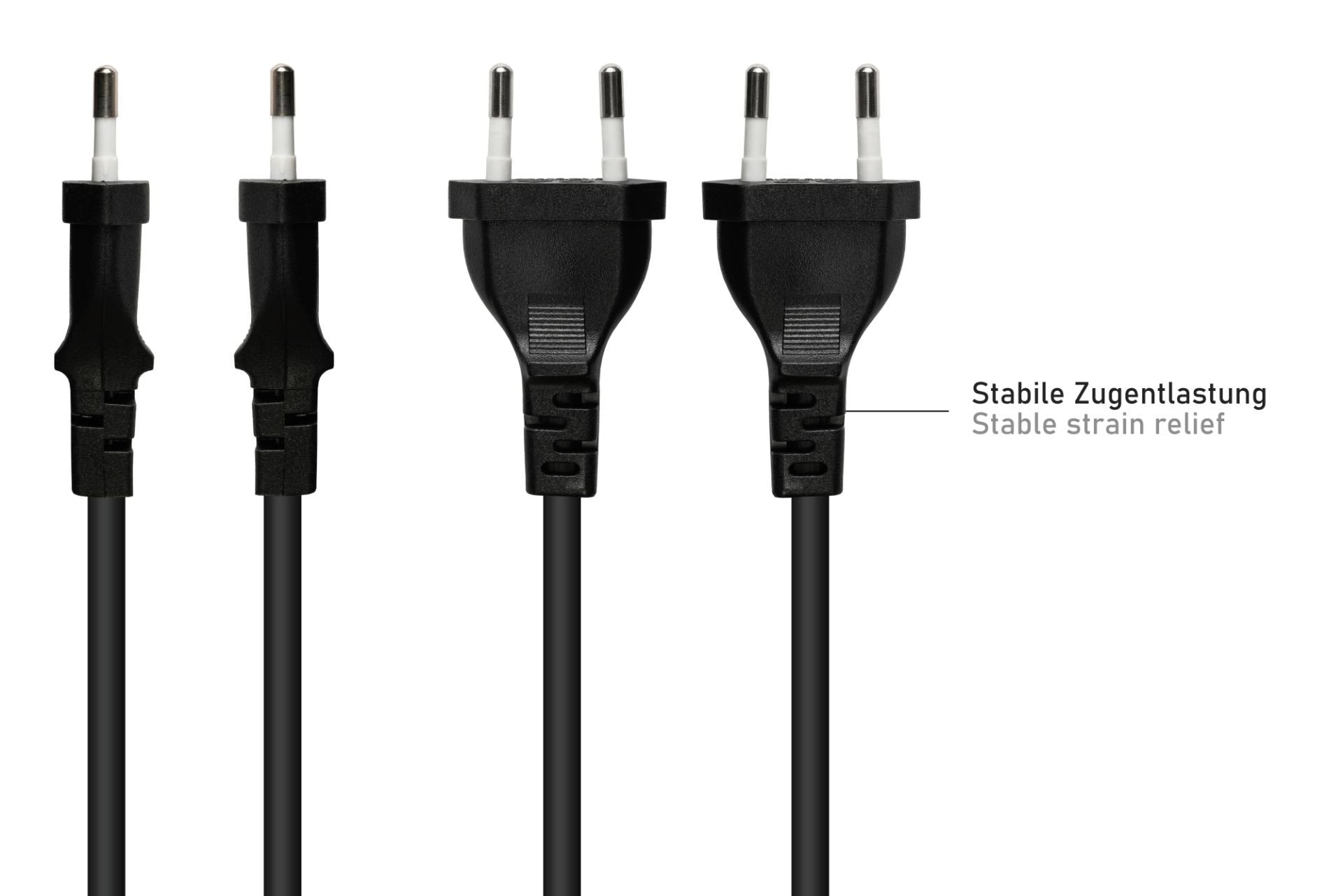 Kabelmeister Euro-Cable De Alimentación An Open End Negro 1,5 M