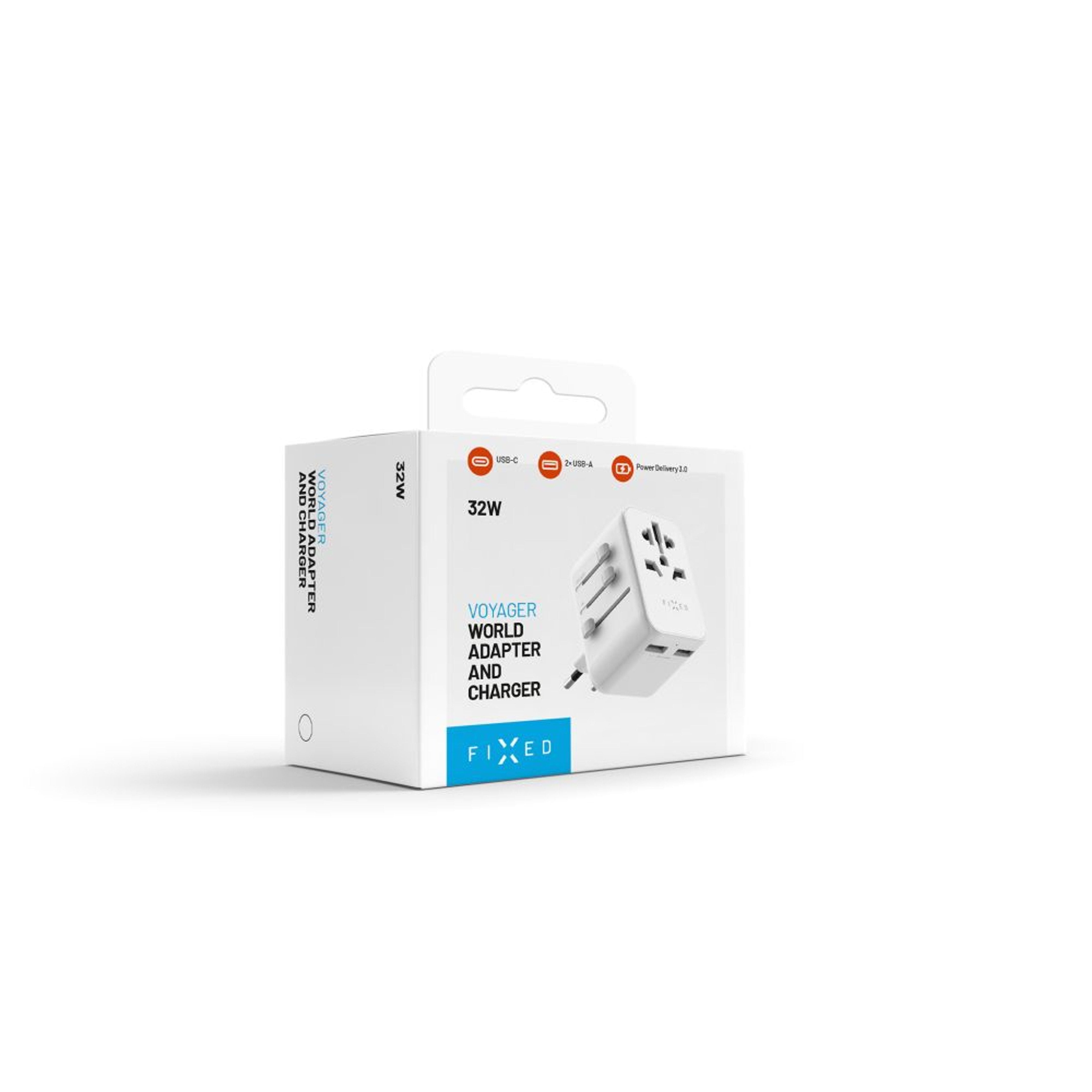 EAN 8591680148974 - FIXED FIXCT30-1C2A-WH adaptador de enchufe eléctrico Universal Blanco imagen 13