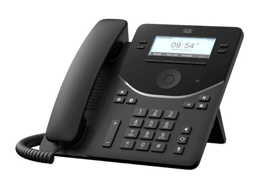 Teléfono  Cisco Desk Phone 9841 Voip Con Trusted Platform Module (Tpm) 2.0 Con Id De Llamadas/Llamada En Espera Sip Rtcp Rtp Srtp Sdp 4 Líneas Negro Carbón