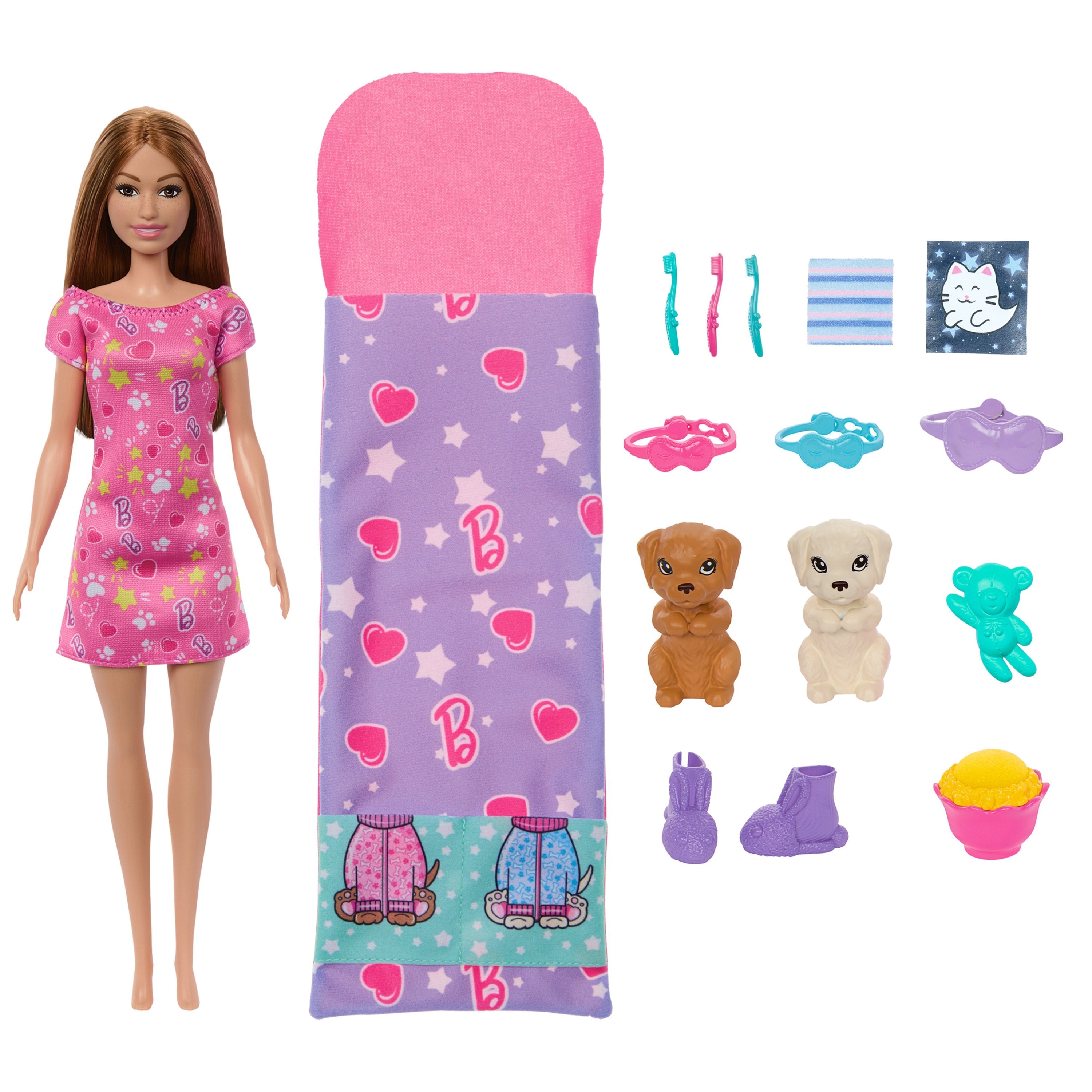 Muñeca Mattel Barbie Cachorro Pijama Fiesta  Hxn01