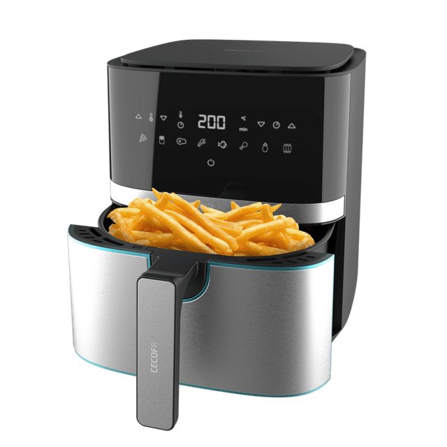 Freidora Por Aire Sin Aceite Cecotec Cecofry Full Inox Pro 5500 1700w Capacidad 5.5l