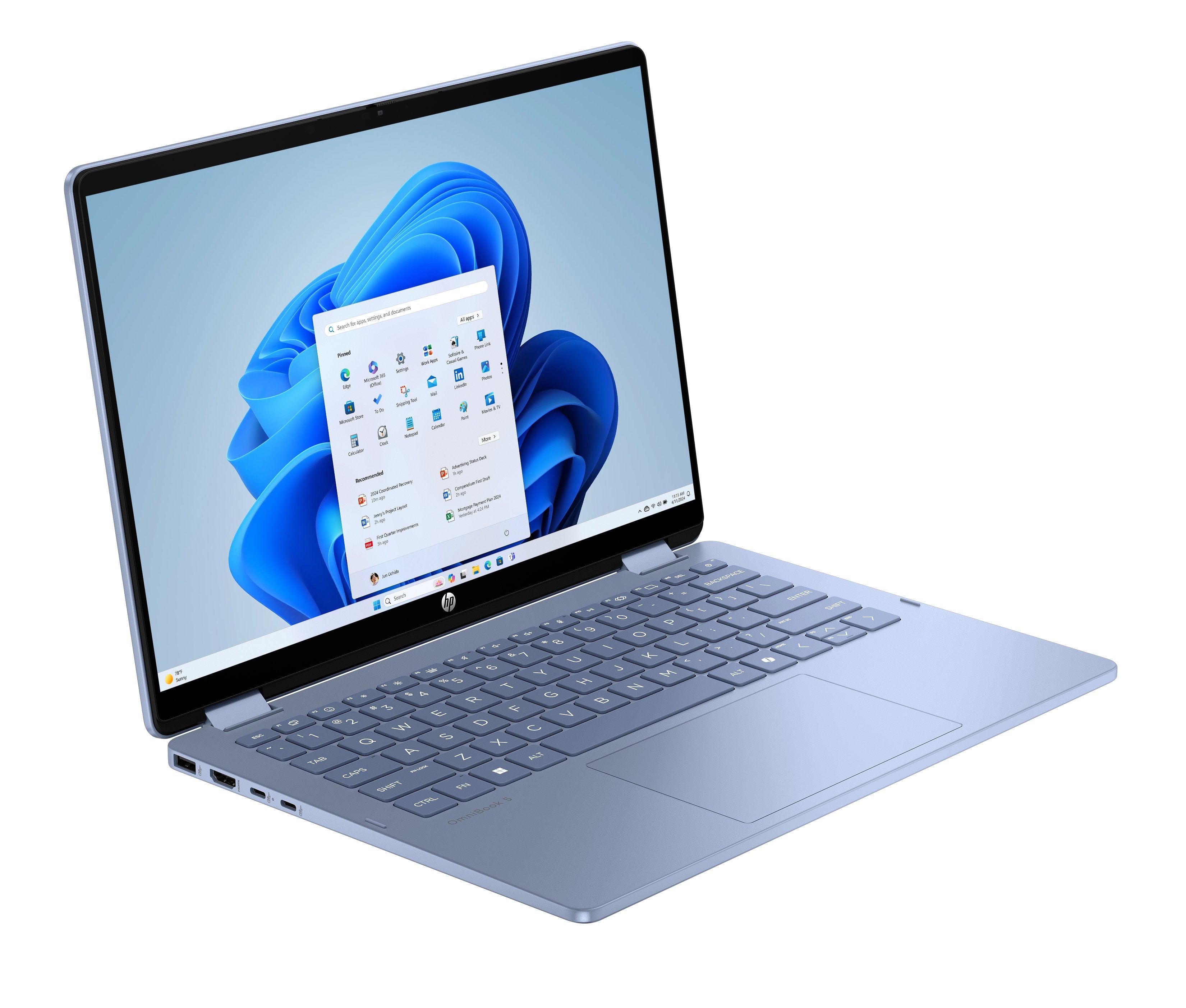 EAN 199251190094 - HP OmniBook 5 Flip 14-fp0024ns Intel Core 7 150U Portátil 35,6 cm (14") Pantalla táctil 2K 16 GB LPDDR5-SD imagen 2