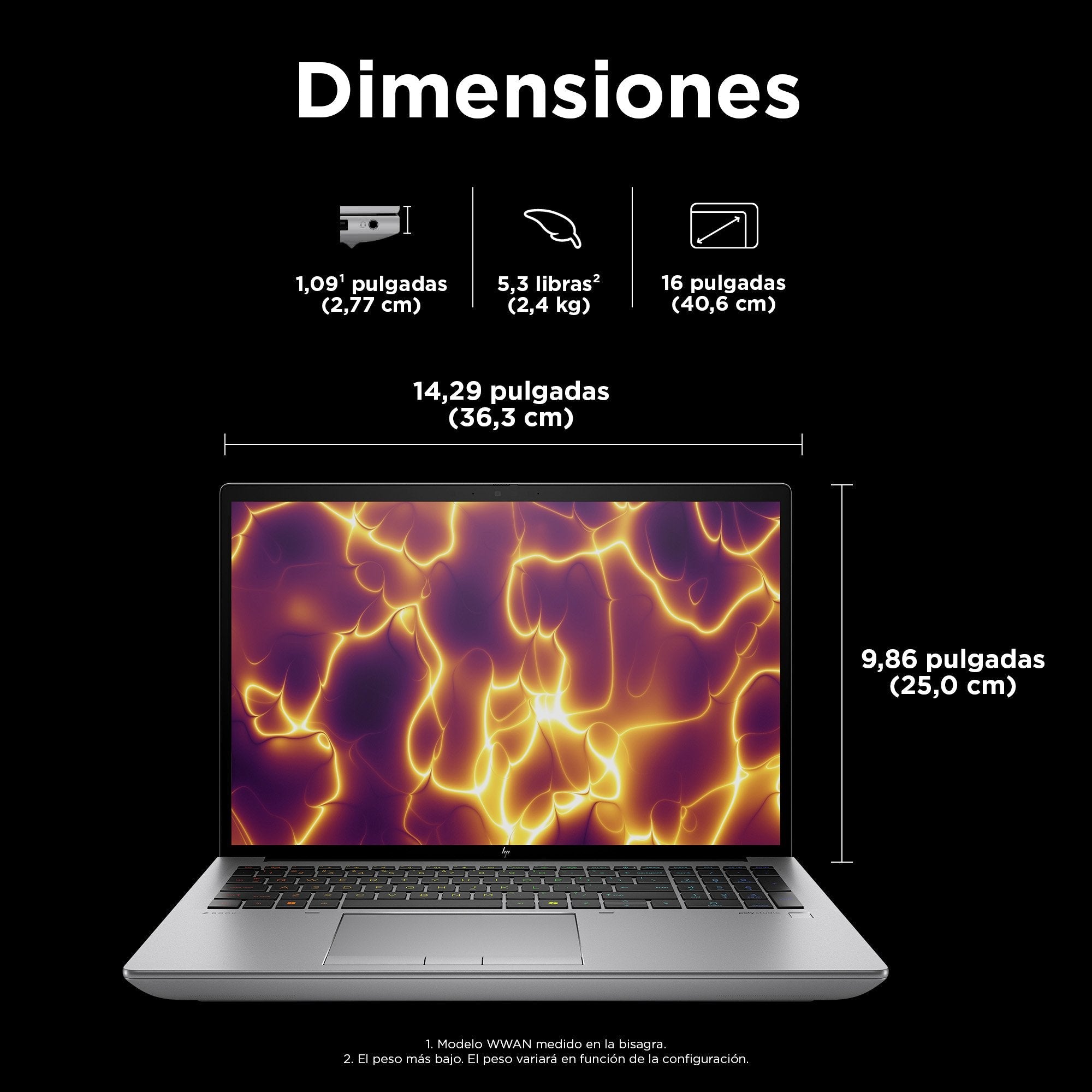 Portatil  Hp Zbook Fury16 G11 I9-14900hx Syst 1tb 64gb 16in Nvd16 W11p