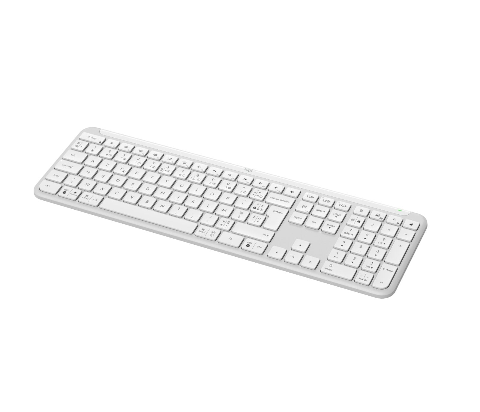 EAN 5099206118829 - Logitech 920-012454 teclado Oficina RF Wireless + Bluetooth AZERTY Francés Blanco imagen 1