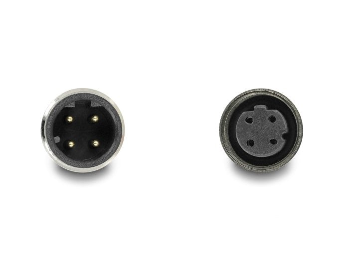 Delock 80407 Cable M12 Codificado D 4 Pin Macho A Hembra Pur (Tpu) 2 M