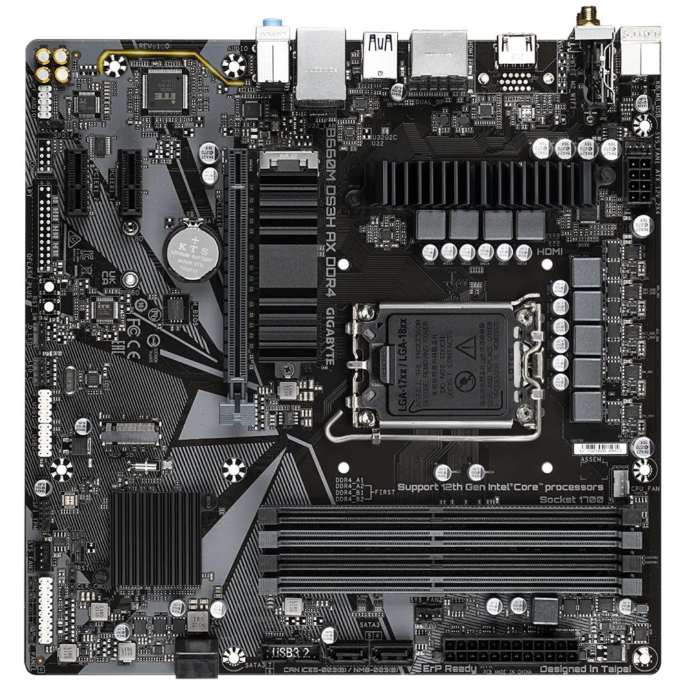 Placa Base Gigabyte B660m Ds3h Ax Ddr4 1700 4ddr4 1xhdmi 2xdp 4xsata3