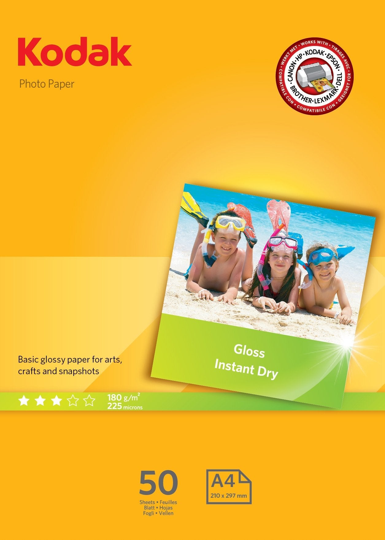 Kodak Papel Photo A4 180gr -Pack 50 Hojas-