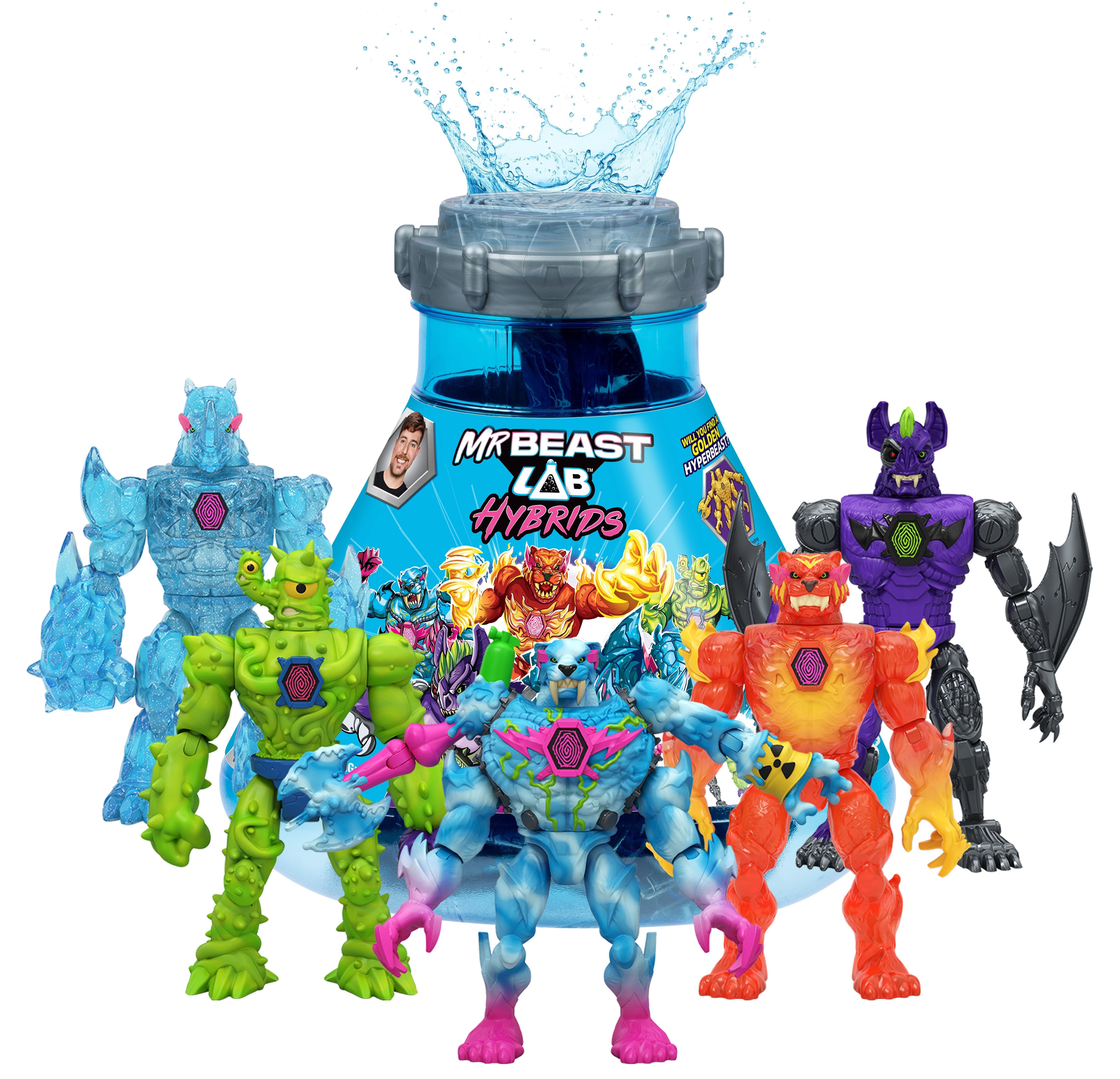 Moose Toys Ltd. Mrbeast Lab Hybrids 5 Pack (Hyper Fusion Lab) (Sortierter Artikel) 24910