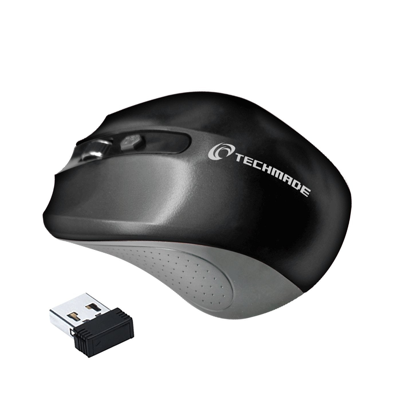 EAN 8099990140089 - Techmade TM-XJ30-BK ratón Oficina Ambidextro RF inalámbrico Óptico 1600 DPI imagen 2