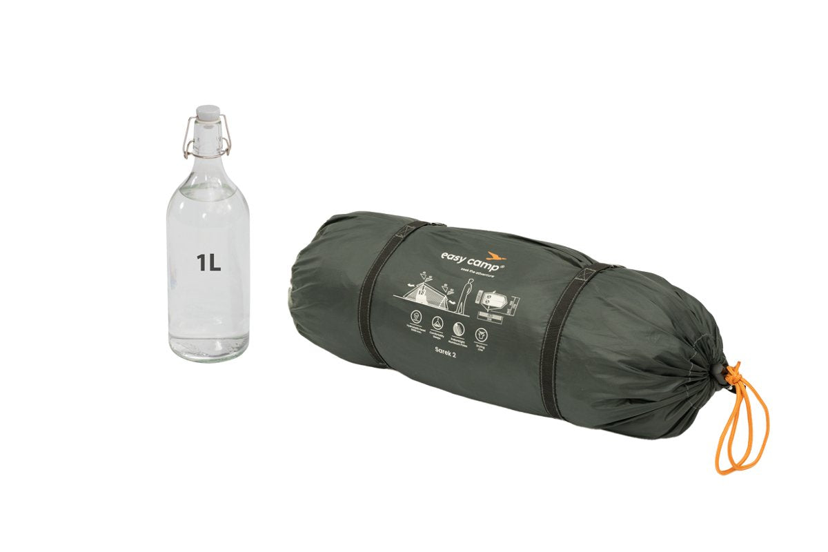 Tienda Túnel Easy Camp Sarek 2 Verde Oscuro/Naranja, Modelo 2025 120468