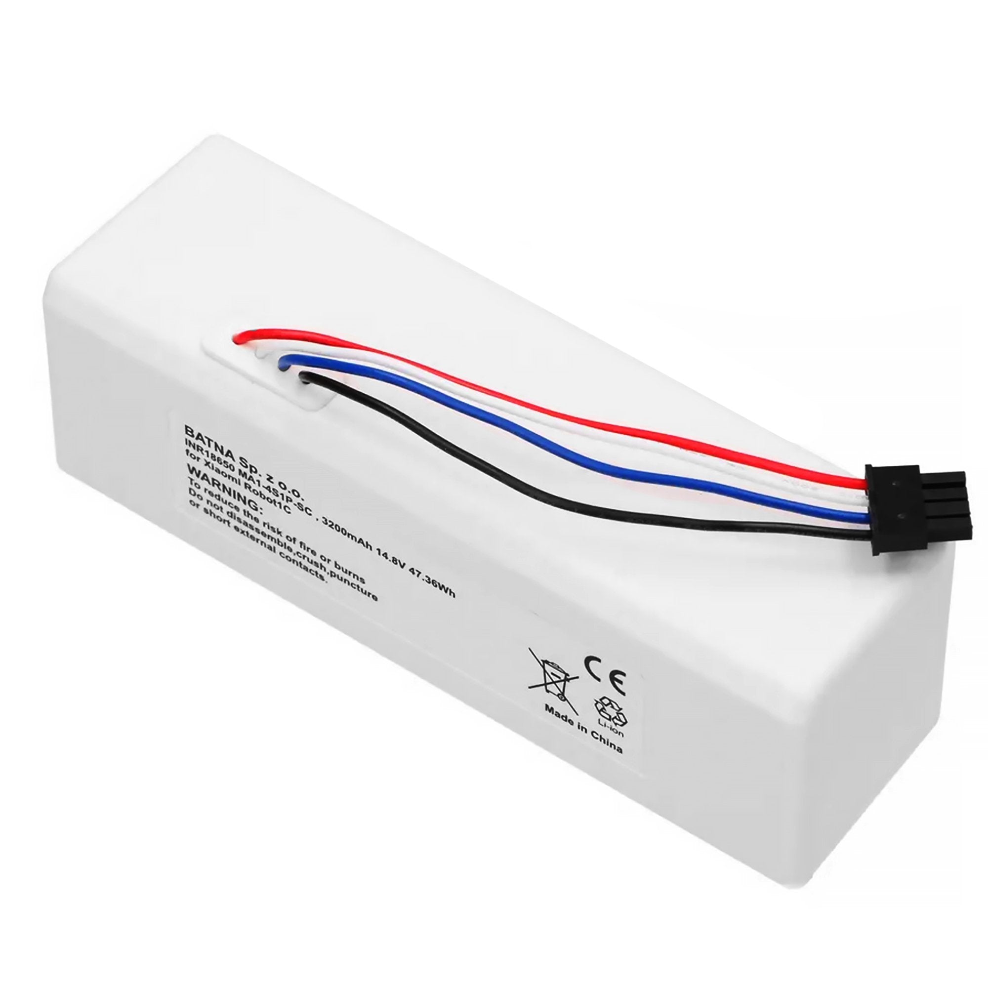 Bateria Xiaomi Robot 1c Inr18650 Ma1-4s1p-Sc, 3200mah, 47.36wh
