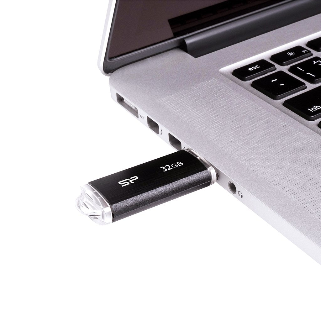 Pendrive Silicon Power 32gb Usb 2.0 U02 Negro Sp032gbuf2u02v1k