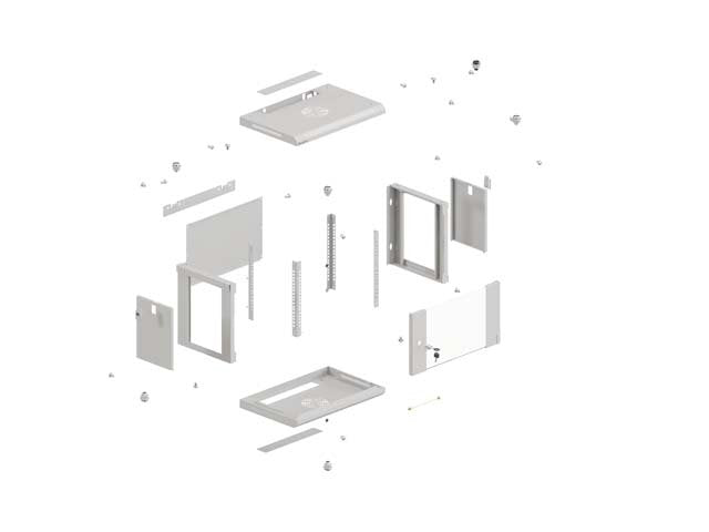 EAN 5901969447552 - Lanberg WF03-5312-10S armario rack 12U Bastidor de pared Gris imagen 12