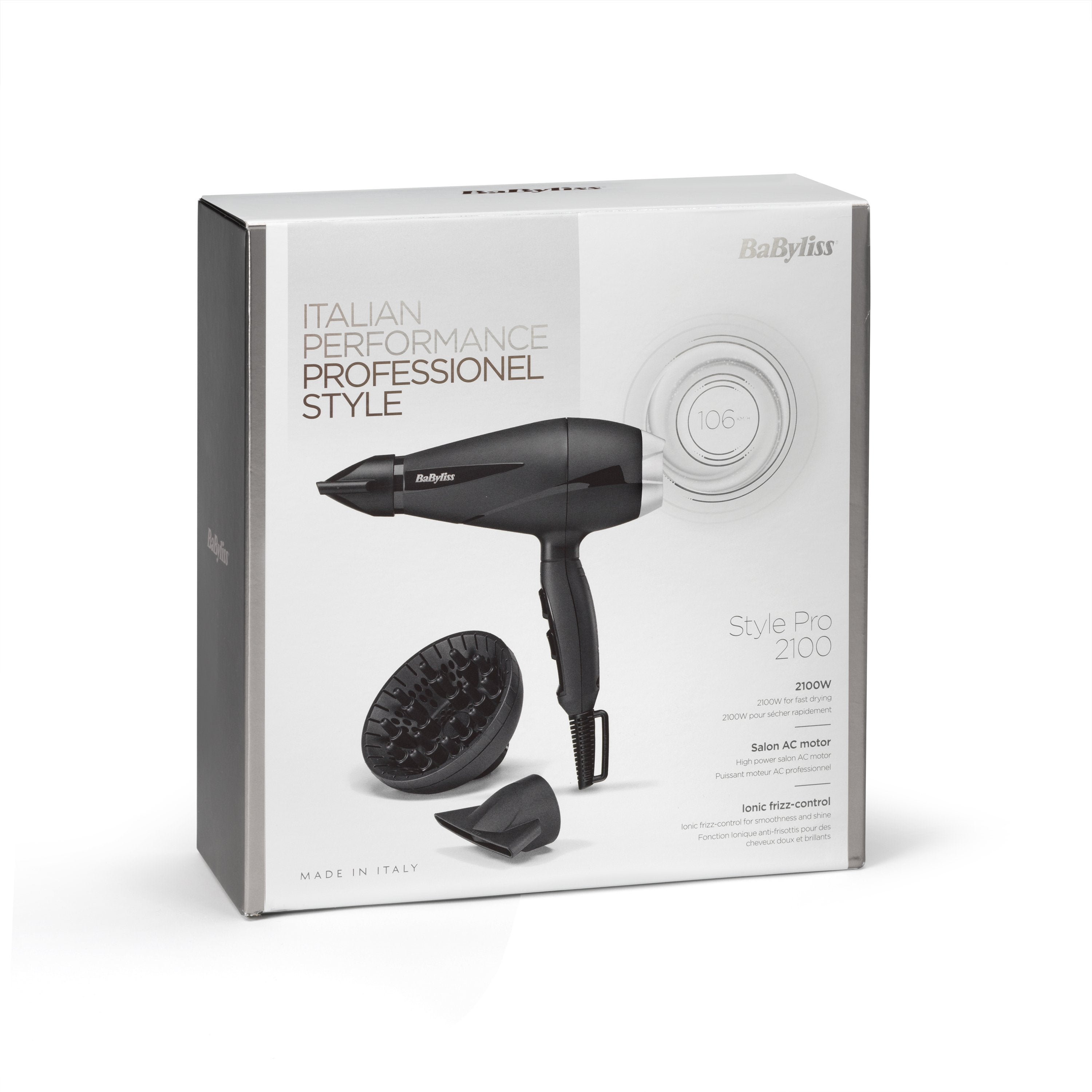 Secador De Pelo Babyliss 6710de  2100 W Black