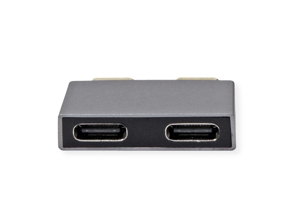 Roline Usb 3.2 Gen 2 Adapter, 2x Usb Typ C - 2x Typ C, St Bu, Silberfarben