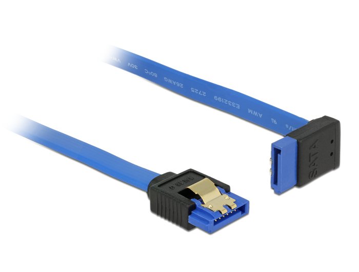Delock Cable Sata 6 Gb/S Hembra Gerade > Sata Hembra Oben 30 Cm Aal Metall