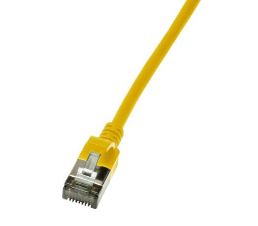 EAN 4052792053753 - LogiLink Slim U/FTP cable de red Amarillo 0,5 m Cat6a U/FTP (STP) imagen 1