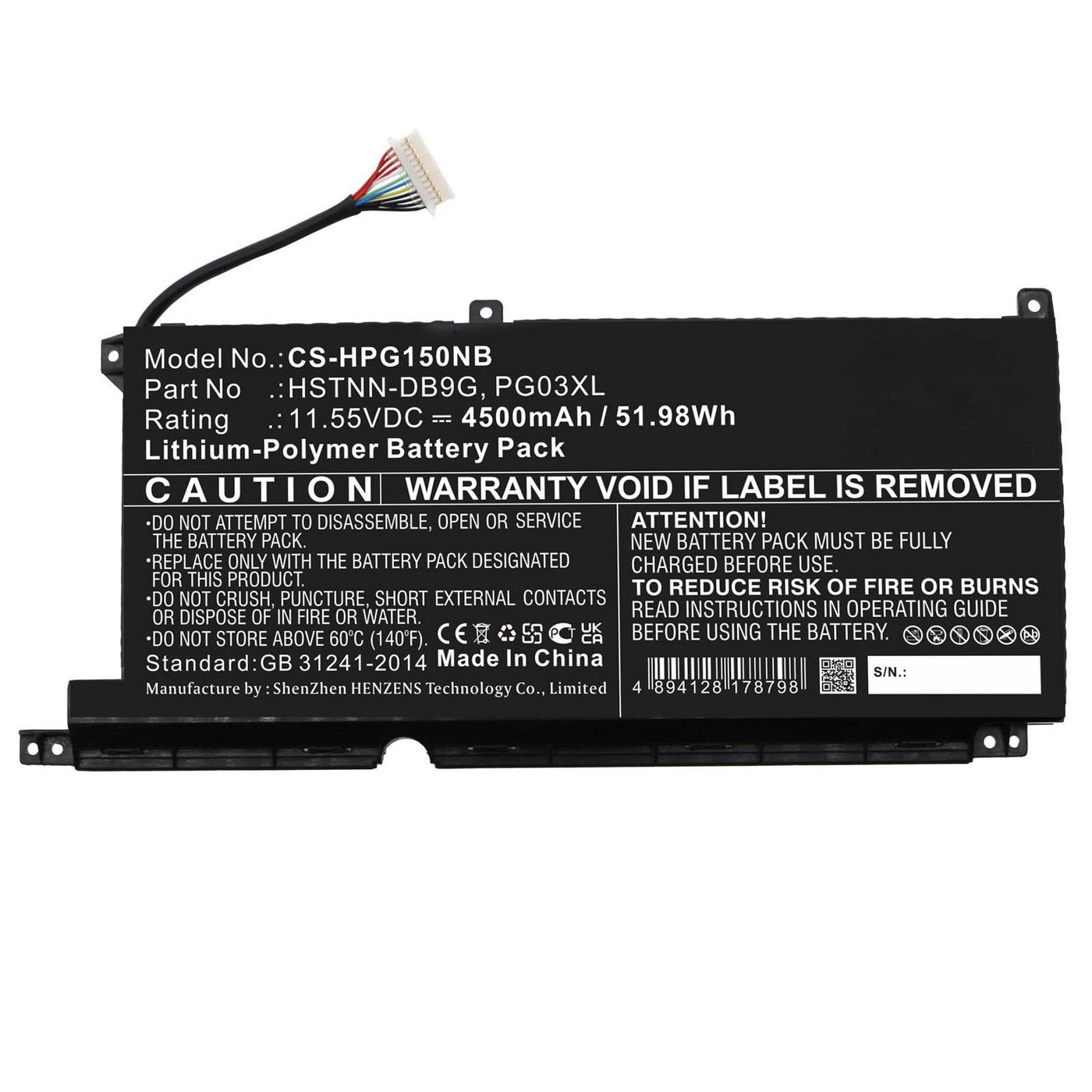 Coreparts Mbxhp-Ba0305 Refacción Para Notebook