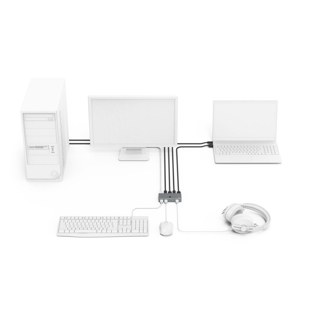 EAN 4047443464712 - Hama 00200135 interruptor KVM Metálico imagen 3