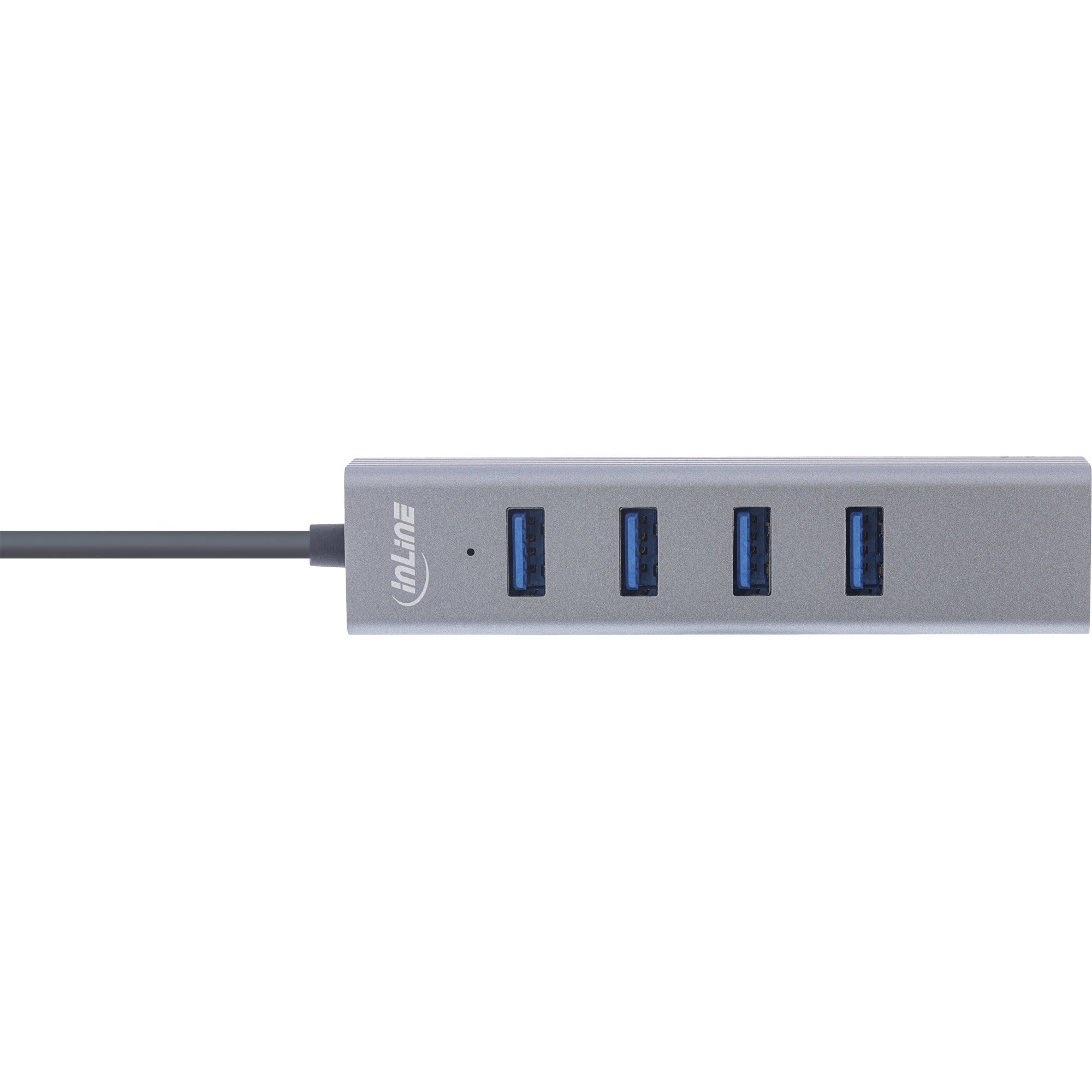 Hub Inline Usb 3.2 Gen.1 Tipo C (4x Usb-A 5gbps), Otg, Caja De Metal