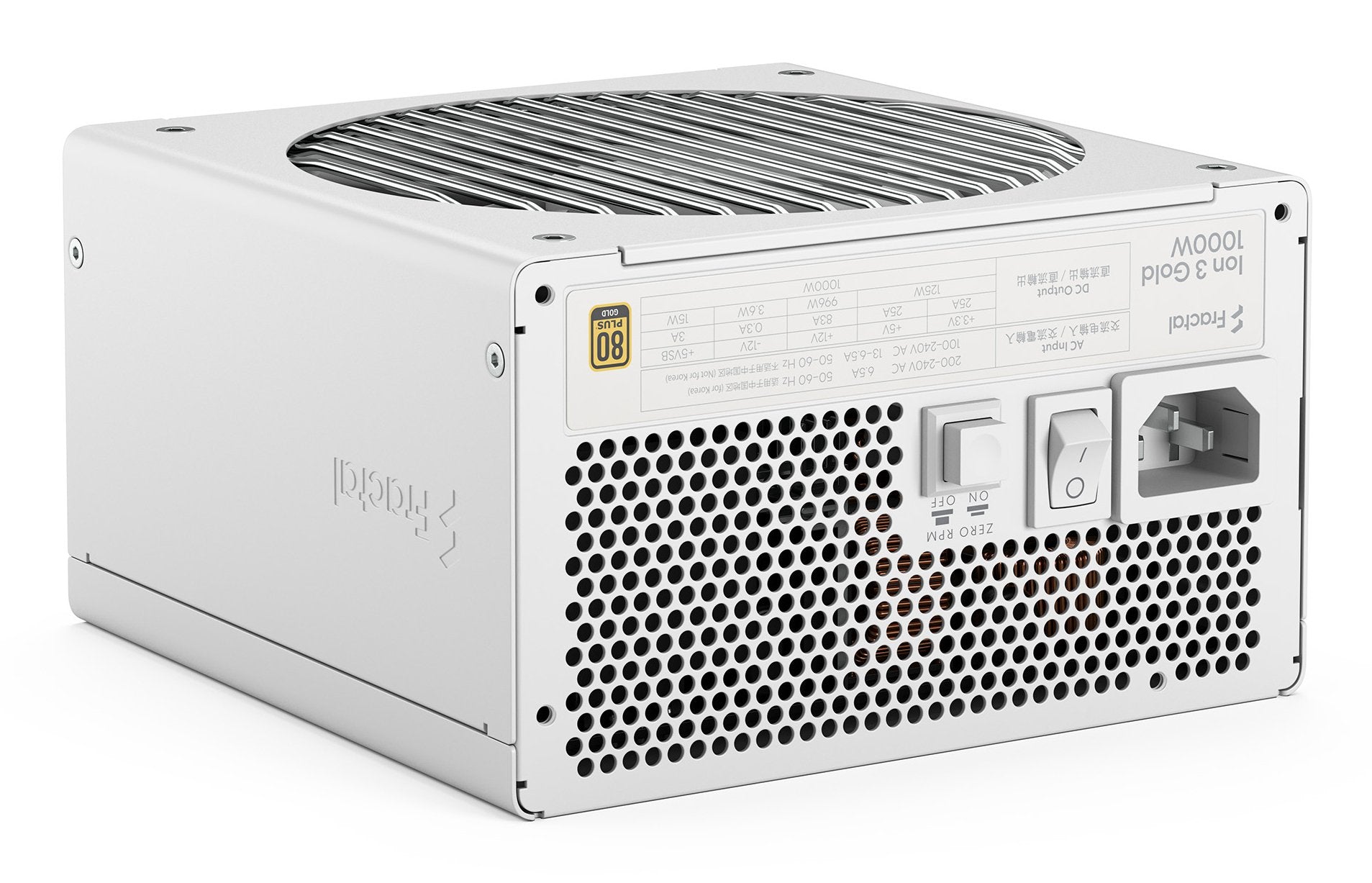 EAN 7340172710288 - Fractal Design Ion 3 Gold 1000W unidad de fuente de alimentación 24-pin ATX ATX Blanco imagen 9